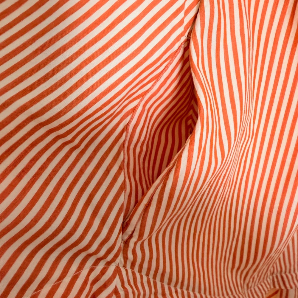 Free People Orange and White Textured Top - Picture 10 of 10